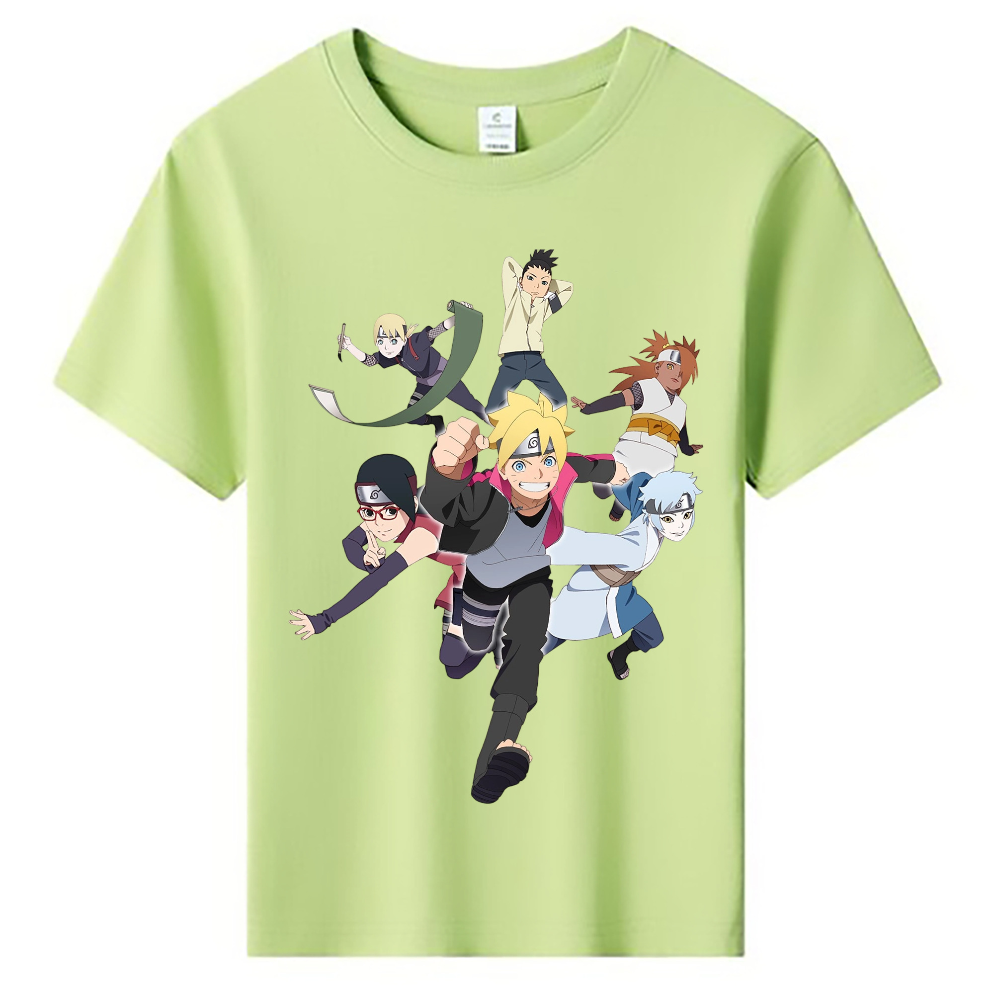 NARUTO -ナルト- うずまき ボルト Uzumaki Boruto 綿100％キッズTシャツ（フロントプリント）